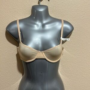 AERIE Smoothiez Balconette Nude Bra, Size 34B, NWT